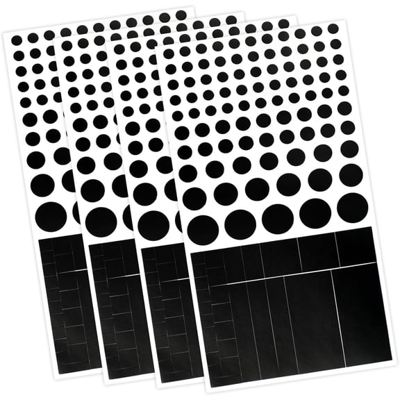 Vinyl Webcam Covers  Restickable Privacy Stickers for Laptop, Smartphone, Tablet, Smart TV & Game Console  Black, Multiple Sizes