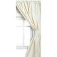 Carnation Home Fashions Vinyl Window Curtain Bone 45x36"
