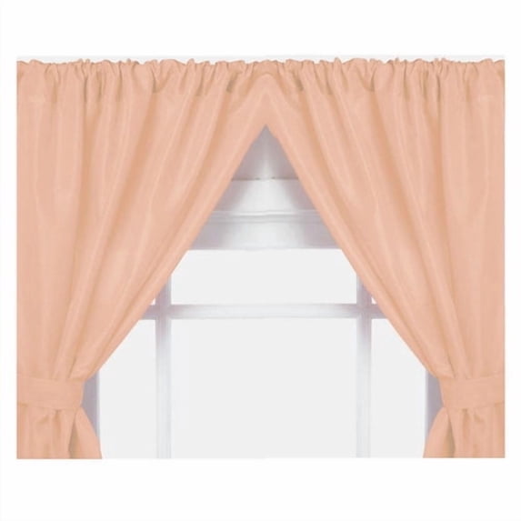 Ben and Jonah Solid Semi-Sheer Rod Pocket Curtain Panels (Set of 2)