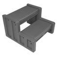 thumbnail image 1 of Vinyl Works 22 Inch Junior Resin Multi Purpose Home Spa and Hot Tub Steps, Gray, 1 of 5