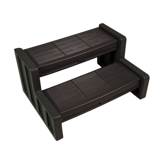 Vinyl Works 29 Inch Deluxe Resin Multi Purpose Home Spa and Hot Tub Steps, Mocha