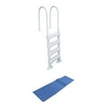 thumbnail image 1 of Vinyl Works 4 Step Ladder for 60" Swimming Pool w/Swimline Protective Ladder Mat, 1 of 12