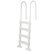 Vinyl Works SLD2 Resin 60 In Above Ground Swimming Pool Step Ladder, White