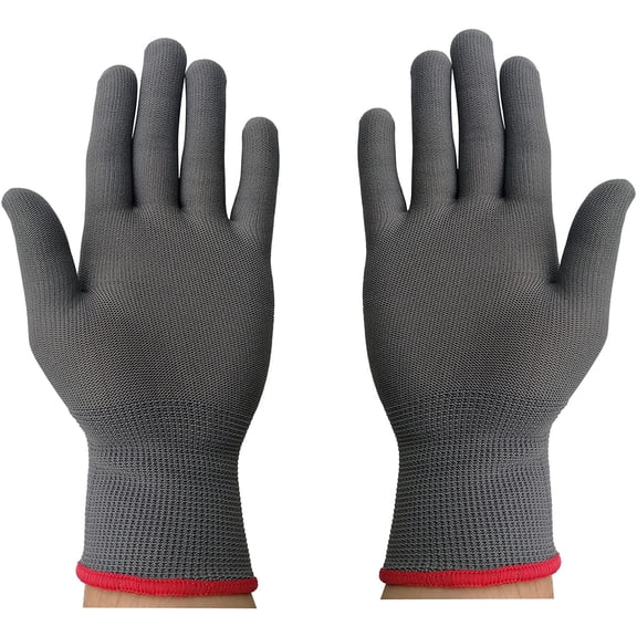 Vinyl Wrap Gloves, Professional Anti-Static Application Gloves,Dust-Free Working,PC Building(Grey,1 pair)
