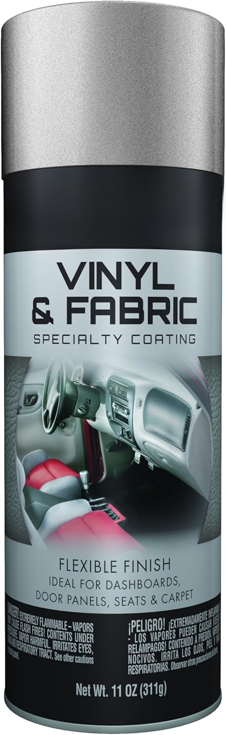 Vinyl and Fabric Coating Spray Paint - Flat Black -