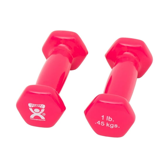Vinyl-coated iron dumbbell