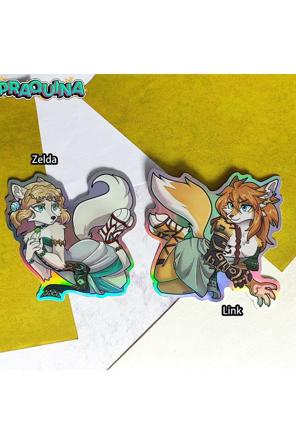 Vinyl keychain: Wolf Link & Zelda (1 keychain)