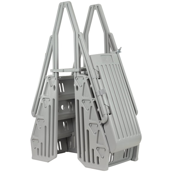 VinylWorks 24" Wide Deluxe Step Entry with Gate, Gray