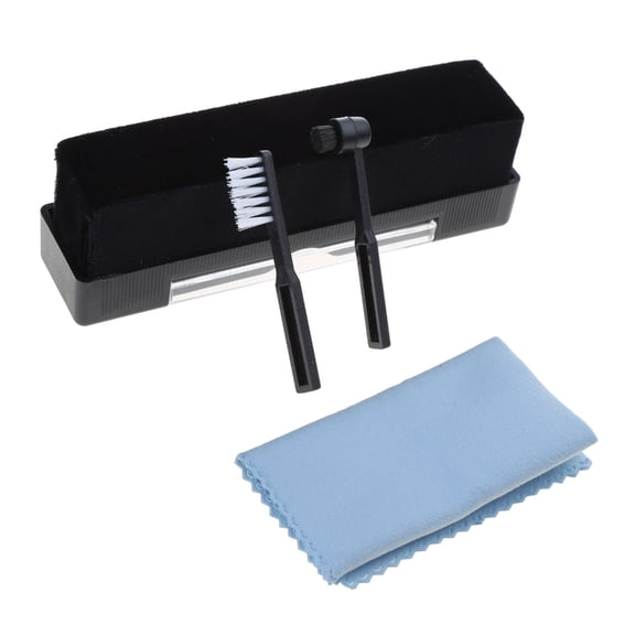 Vinyls Record Cleaner Kit Velvet Cleaning Brush Anti Static Brush Cleaning Cloth