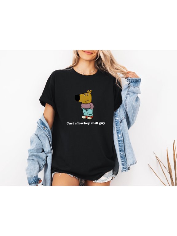 Vinyta Just a Lowkey Chill Guy T-Shirt, Graphic Sweatshirt, Funny Hoodie for Casual Wear