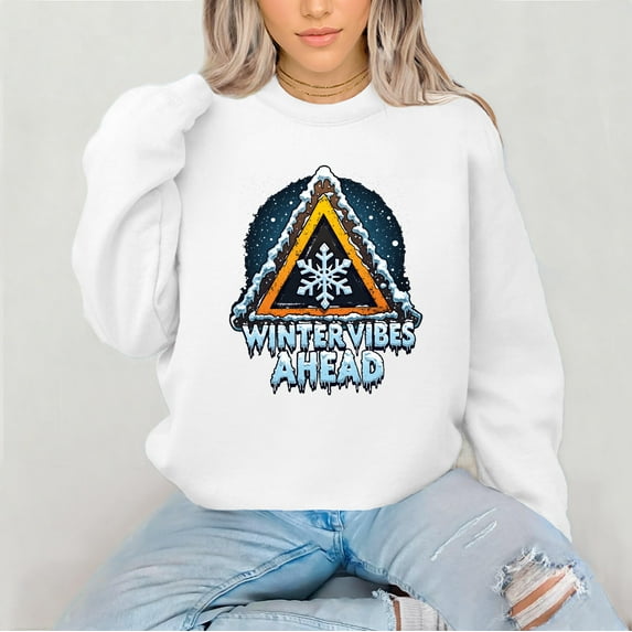 Vinyta Winter Vibes T-Shirt, Fun Snow Season Sweatshirt, Winter Hoodie for Nature Enthusiasts