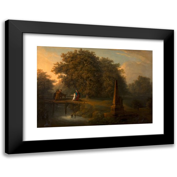 Vinzenz Fischer 18x14 Black Modern Framed Museum Art Print Titled - Escape to Egypt (1802)