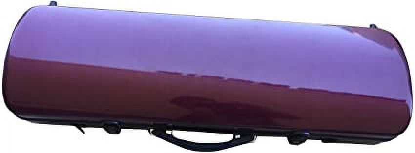 Vio Music 4/4 Full Size Sturdy Hightech Suspension Violin Case Oblong (Wine Red)