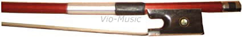 Vio Music Advanced Brazilwood Violin Bow 3/4, Fully Lined, Ebony Frog