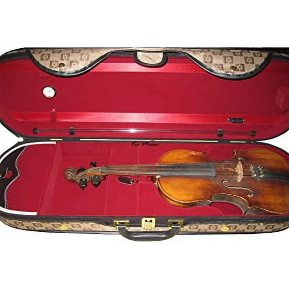 Vio Music Suspension 4/4 Violin Hard Case, Wooden Shell.