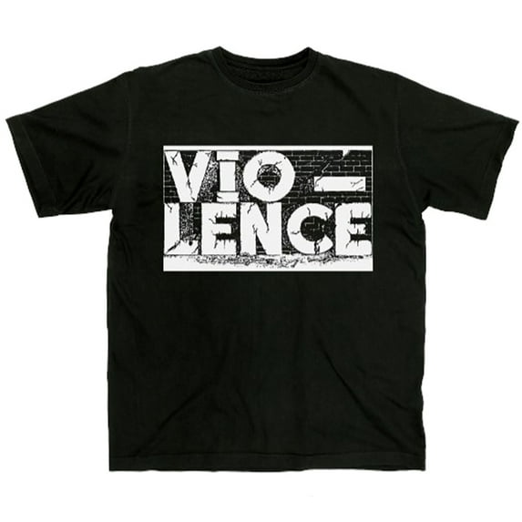 Vio-lence Men's Logo T-Shirt Black XX-Large | Licensed Hi Fidelity Merchandise