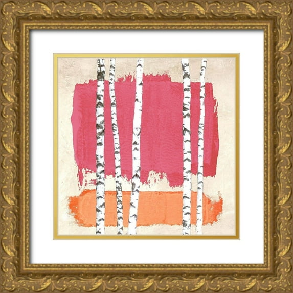 Viola, Bertel 15x15 Gold Ornate Wood Framed with Double Matting Museum Art Print Titled - Abstract Nature II