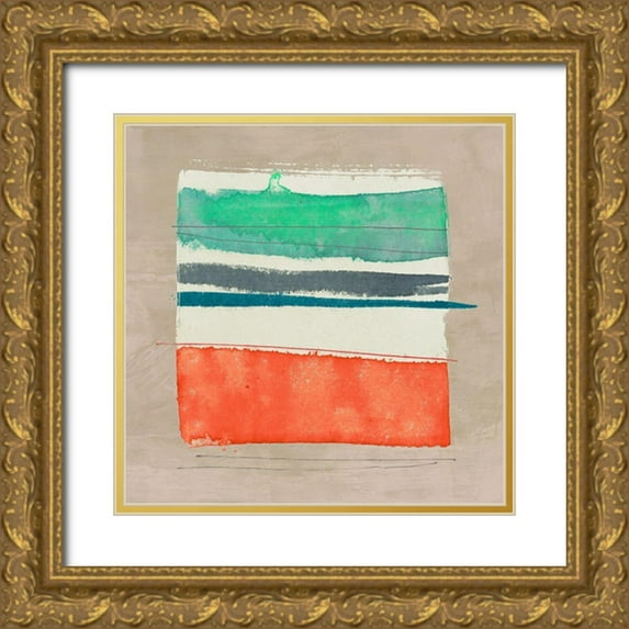 Viola, Bertel 15x15 Gold Ornate Wood Framed with Double Matting Museum Art Print Titled - Sylvia II