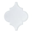 thumbnail image 1 of Viola Margio Gray 5-in. Arabesque Frosted Glass Wall and Floor Tile, 1 of 2