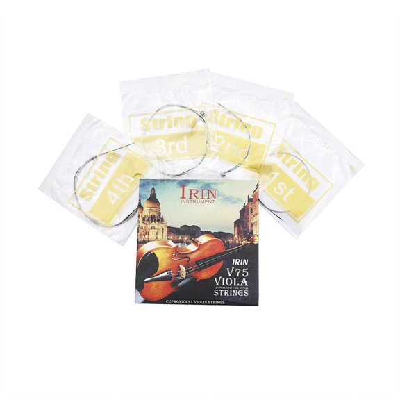 Viola Strings Replacement Stainless Steel Wire Nickel Silver String for Professional and Student Viola Players
