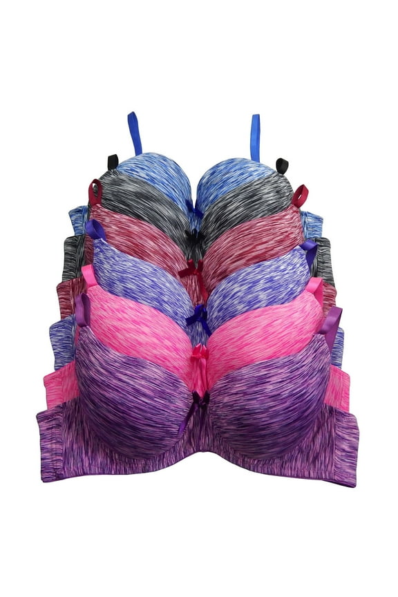 Viola's Secret Women Bras 6 pack of Bra B cup C cup D cup DD cup 44DD (X9284)