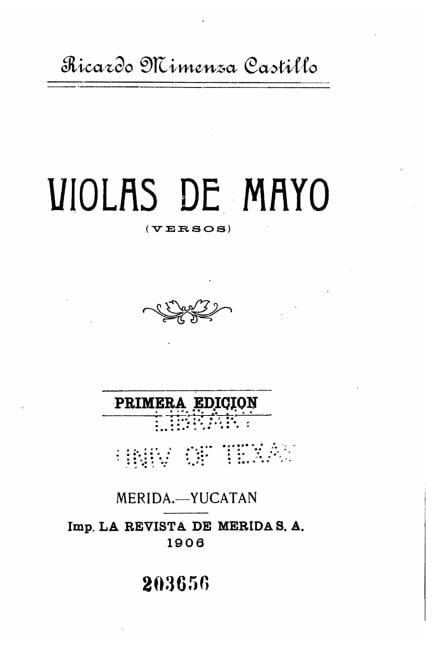 Violas de mayo, Versos (Paperback)