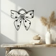 thumbnail image 1 of Violaura Bow Accent Metal Wall Art - Easy to Install Hanging Perfect for Home, Living Room Decor (12" x 12"), 1 of 8