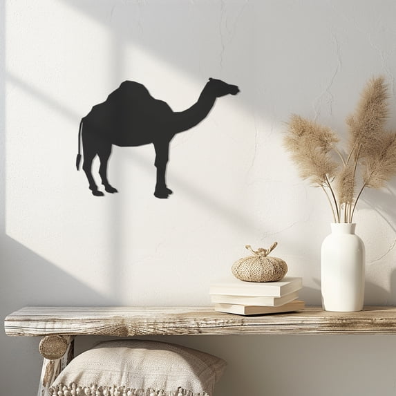Violaura Camel Metal Wall Art - Easy to Install Hanging Perfect for Home, Living Room Decor (24.0" x 18.5")
