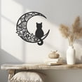 thumbnail image 1 of Violaura Cat Metal Wall Art - Easy to Install Hanging Perfect for Home, Living Room Decor (36" x 36"), 1 of 8