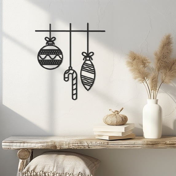 Violaura Ornament Metal Wall Art - Easy to Install Hanging Perfect for Home, Living Room Decor (60.0" x 54.0")
