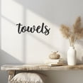 thumbnail image 1 of Violaura Script Font Metal Wall Art - Easy to Install Hanging Perfect for Home, Living Room Decor (60.0" x 22.2"), 1 of 8