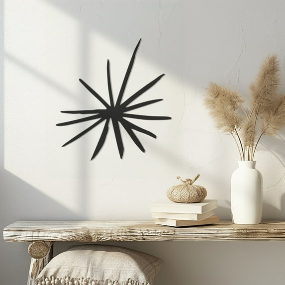 Violaura Starburst Metal Wall Art - Easy to Install Hanging Perfect for Home, Living Room Decor (60.0" x 54.0")