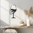 thumbnail image 1 of Violaura Wine Glass Metal Wall Art - Easy to Install Hanging Perfect for Home, Living Room Decor (24.0" x 12.0"), 1 of 8