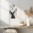 thumbnail image 1 of Violaura Wine Metal Wall Art - Easy to Install Hanging Perfect for Home, Living Room Decor (24.0" x 12.0"), 1 of 8