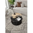thumbnail image 1 of Violaura Yi̇n Yang Coffee Table 2 Set In Black And White Color, High Quality, Luxurious L70cm x W70cm x H38cm, 1 of 1