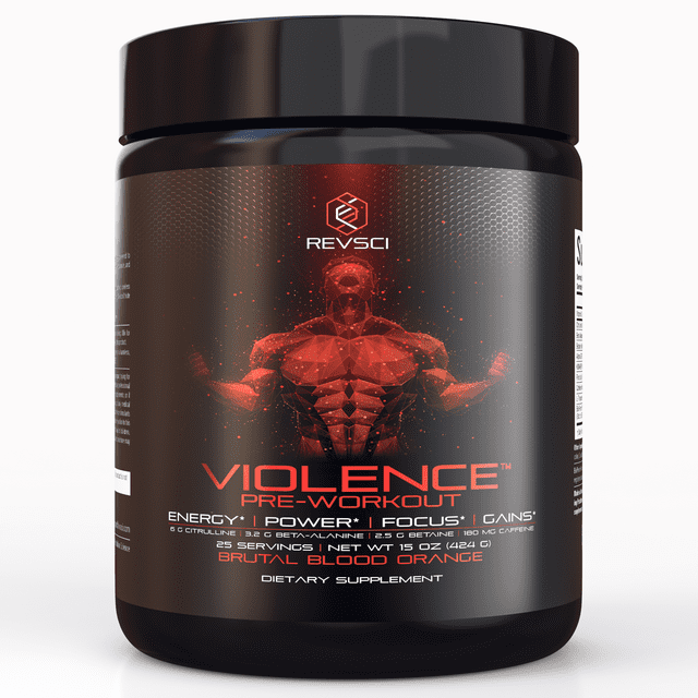 Violence Pre Workout Powder for Men & Women by REVSCI Labs Pump Pre