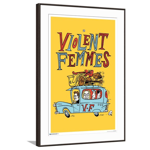 Violent Femmes - On The Road Canvas Wall Poster, 22.375" x 34"