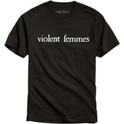 Violent Femmes Unisex T-Shirt White Vintage Logo (Large)