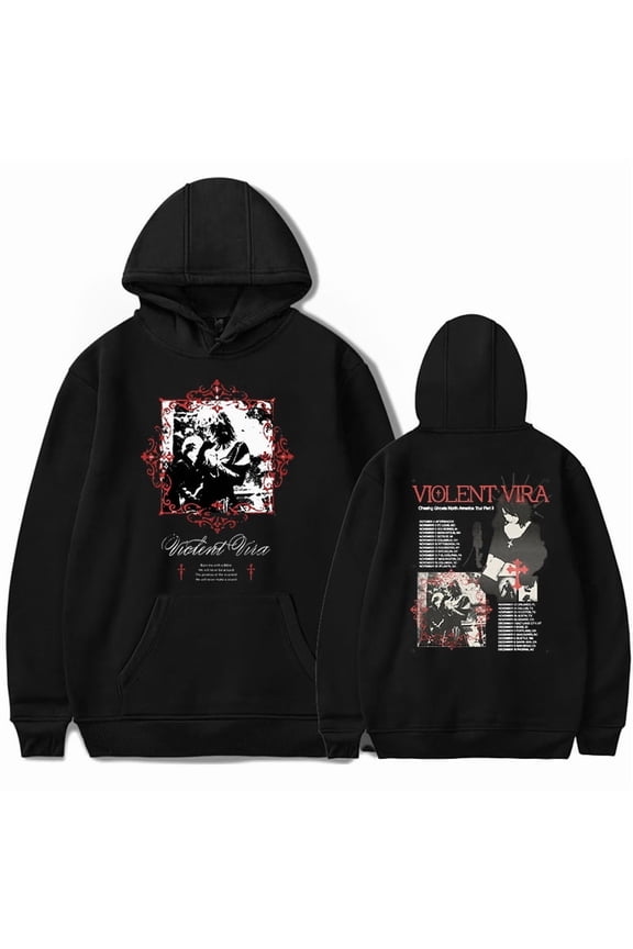 Violent Vira 2025 Tour Merch Hoodie Winter Fashion Men/Women Casual Long Sleeve Sweatshirts