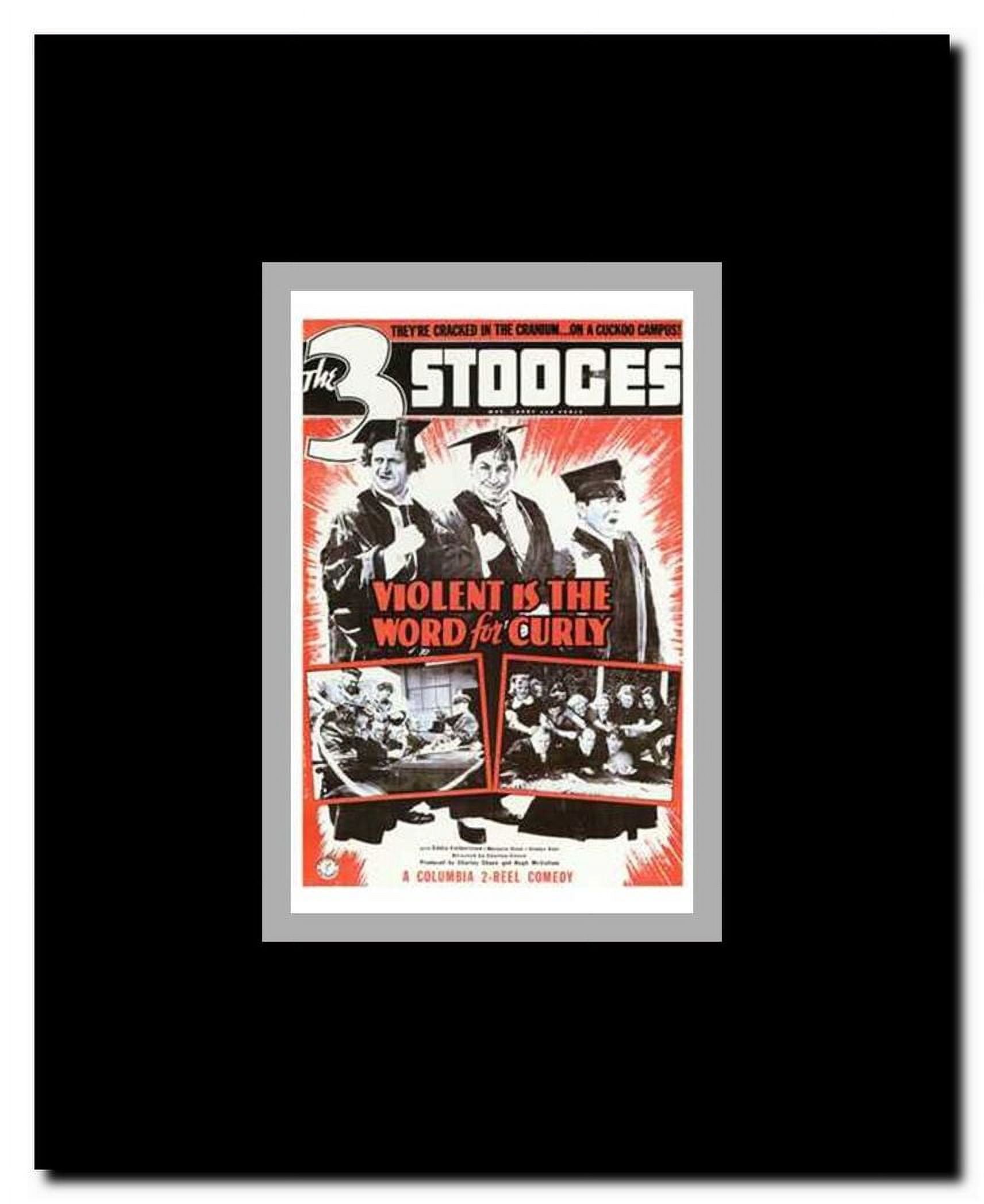 Violent is the Word for Curly Framed Movie Poster