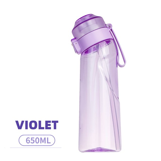 Violet 2023 Air Flavored 650mL Water Bottle With Straw Flavor Pods 0