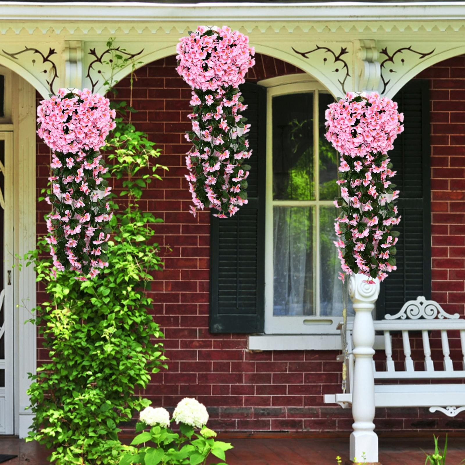 Violet Artificial Flower Wallmounted Silk Flower Ornament Wedding