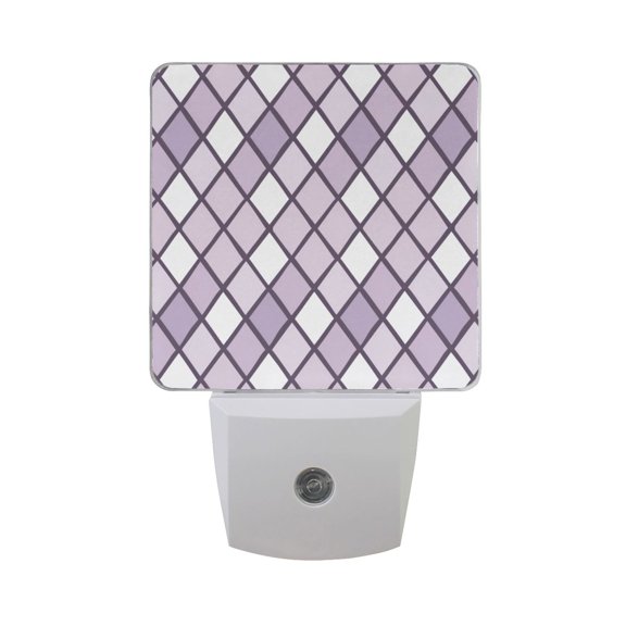 Violet Block Night Light 2 Pack LED Nightlight Plug into Wall Dusk to Dawn Sensor Soft White