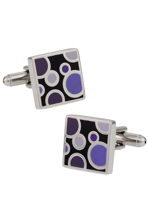 Violet Bubble Cufflinks by Cuff-Daddy