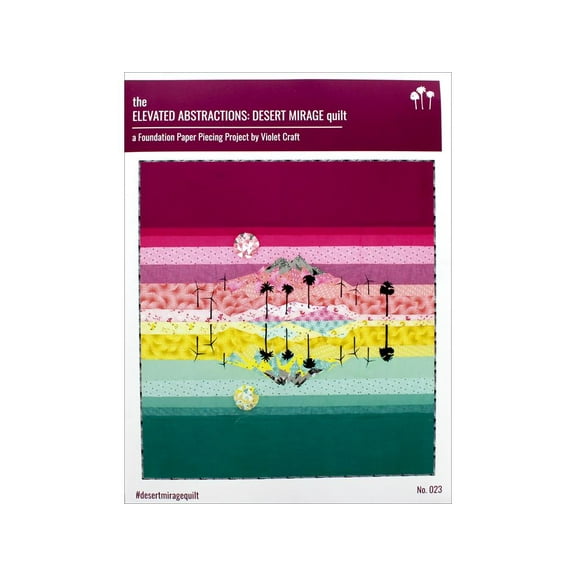 Violet Craft Elevated Abstractns Desrt Mirage Ptrn