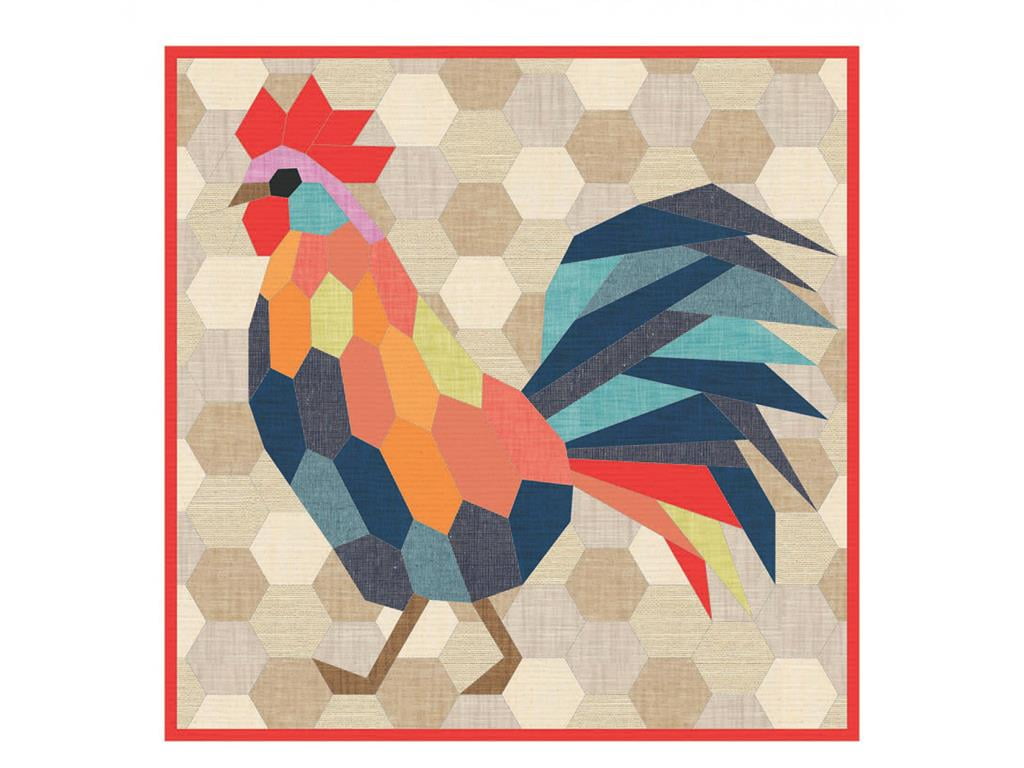 Violet Craft The Rooster English Paper PiecingPtrn