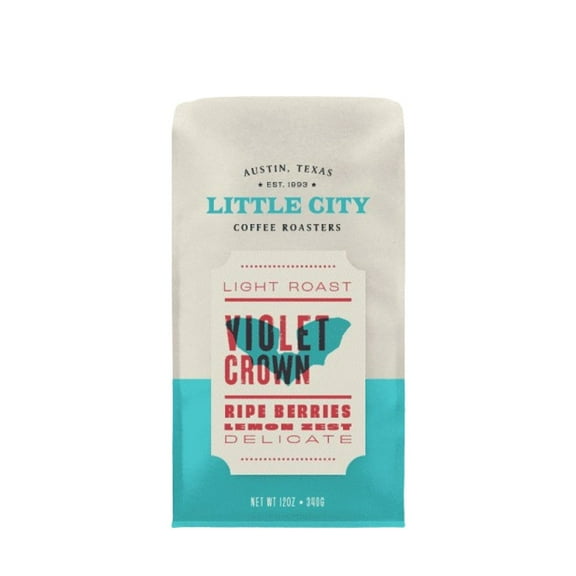 Violet Crown - Roasted by Little City Coffee Roasters - Whole Bean Coffee - 12 Ounce Bag
