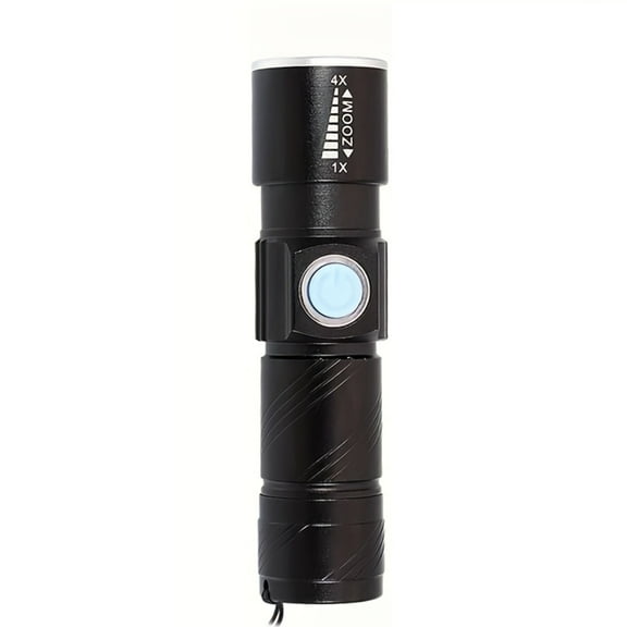 Violet Flashlight for Currency Verification, Pet Urine Detection, and Document Check - USB Rechargeable with 4 Light Modes