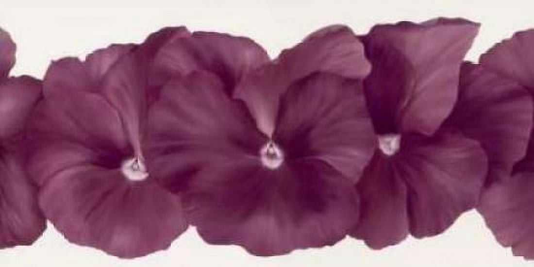 Violet Flower III Canvas Art - Yvonne Poelstra-Holzhaus (24 x 48)