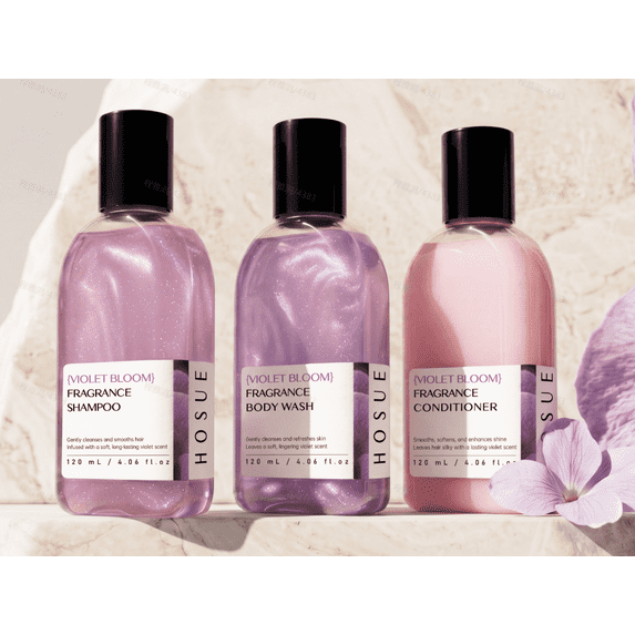 Violet Gold Collection: Shampoo + Conditioner + Body Wash